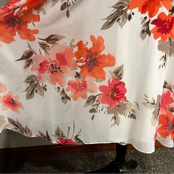 A-line loose fit floral plus size dress - Picture 6 of 15